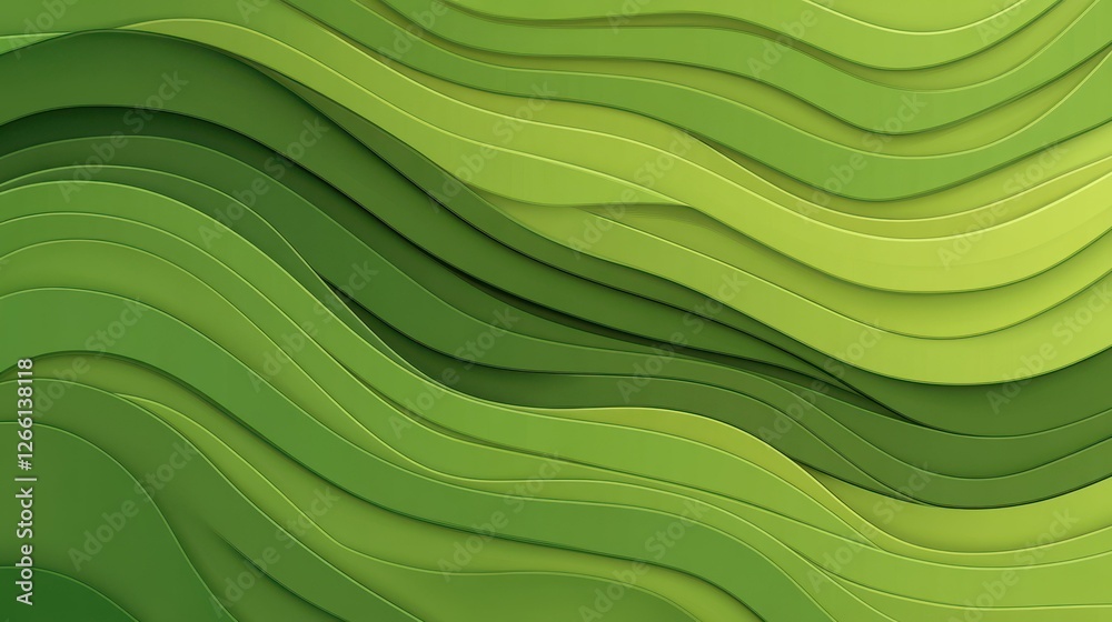 A vibrant green abstract top view of rice fields, showcasing natures beauty in a modern, ecofriendly design. A vibrant green abstract top view of rice fields, showcasing natures beauty in a modern, ecofriendly design.