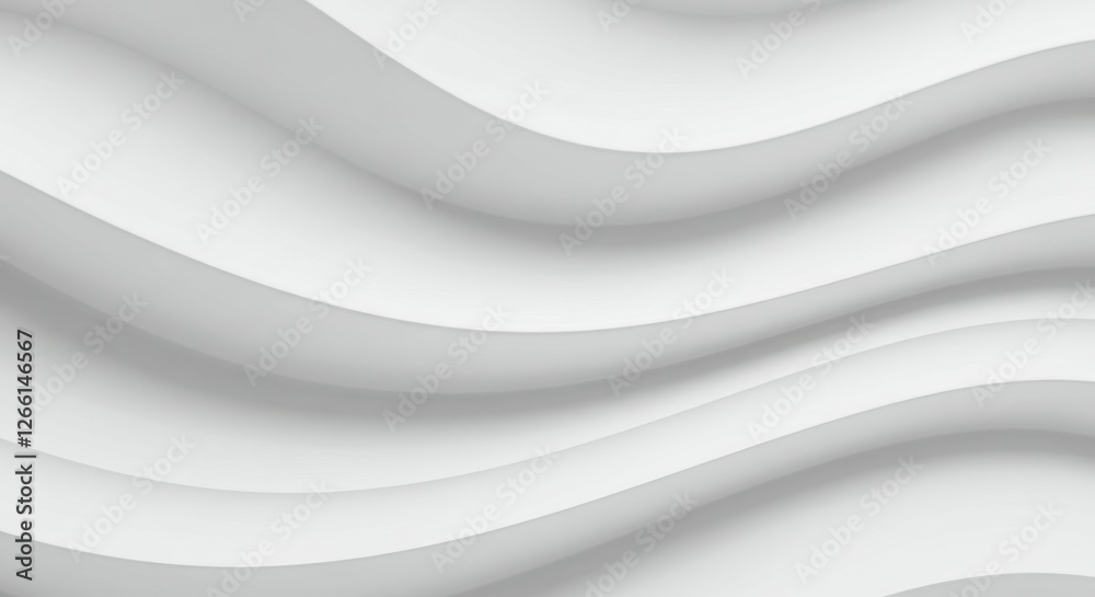 White waves, abstract curves, minimalist design, soft gradients, flowing lines, clean aesthetic, monochromatic pattern, smooth texture, organic shapes, fluid motion, subtle shadows, undulating surface White waves, abstract curves, minimalist design, soft gradients, flowing lines, clean aesthetic, monochromatic pattern, smooth texture, organic shapes, fluid motion, subtle shadows, undulating surface