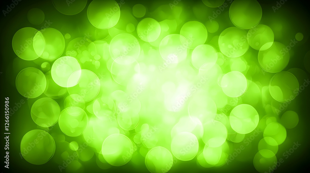 Green bokeh lights, abstract background, festive, design Green bokeh lights, abstract background, festive, design