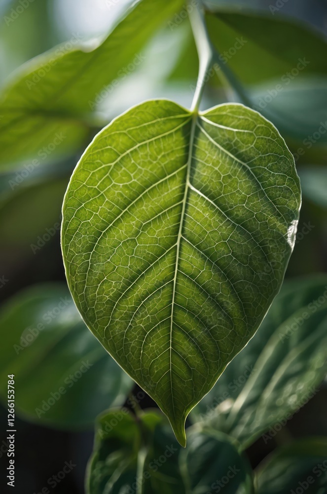 A close-up of a vibrant green leaf showcasing its intricate veins and texture. A close-up of a vibrant green leaf showcasing its intricate veins and texture.