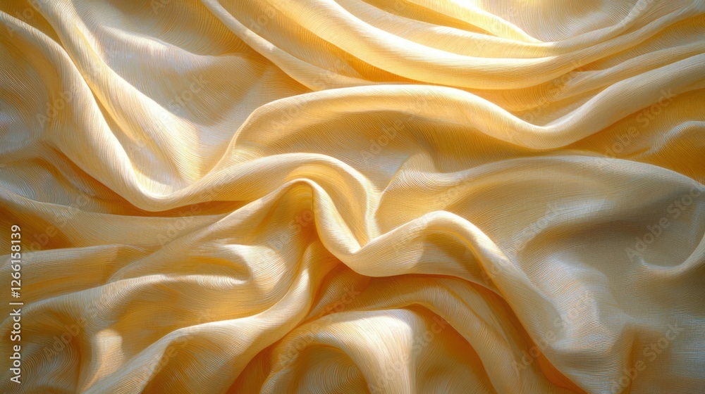 Obraz premium Soft fabric drapes artistically for fashion or decor, creating an elegant texture