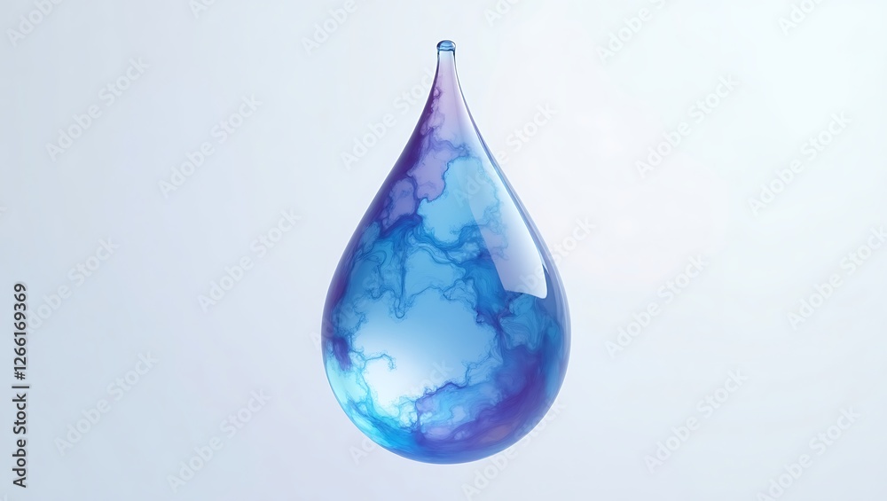 Vibrant Watercolor Drop - Purity and Freshness - Health and Wellness Campaign Vibrant Watercolor Drop - Purity and Freshness - Health and Wellness Campaign