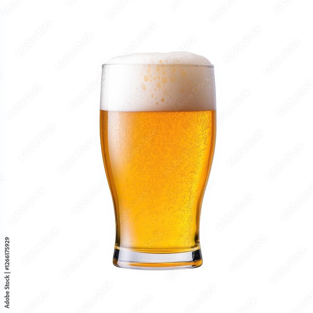 A refreshing glass of beer with a frothy head, perfect for any occasion. A refreshing glass of beer with a frothy head, perfect for any occasion.