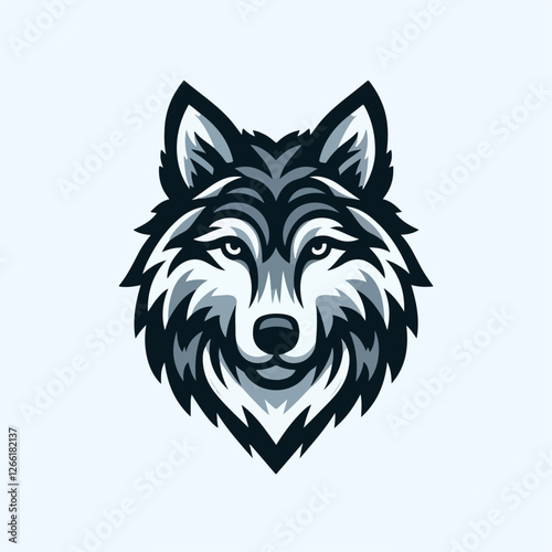 wolf head vector illustration or logo