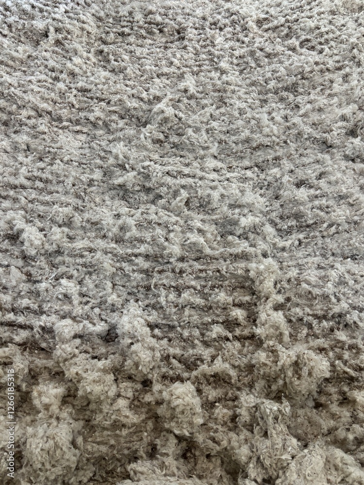 A close-up photo of the initial blending process of sponge (cotton) used for making beds. The soft, fluffy fibers are being processed to ensure even texture and comfort for bedding A close-up photo of the initial blending process of sponge (cotton) used for making beds. The soft, fluffy fibers are being processed to ensure even texture and comfort for bedding