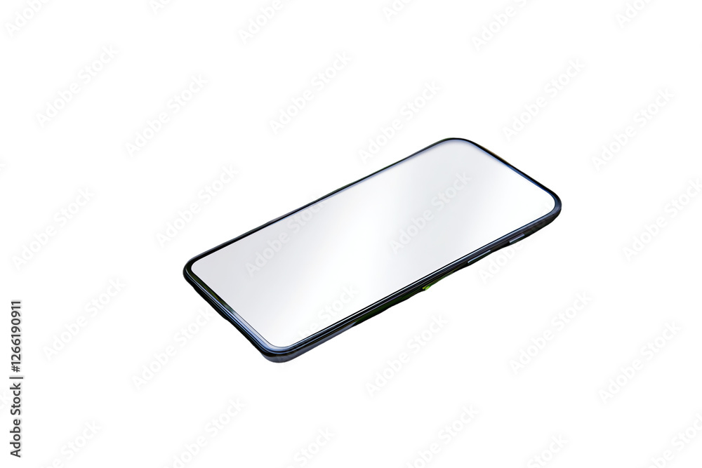 Sleek Modern Smartphone Mockup - Blank Display Sleek Modern Smartphone Mockup - Blank Display