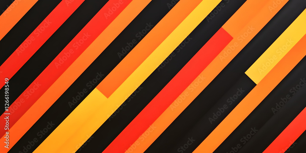 Vibrant Gradient Chevron Pattern on a Modern Web Banner