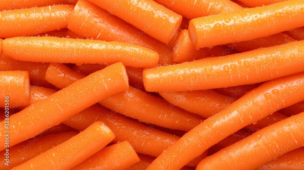 Fresh Raw Carrots Piled Together in a Colorful Display on a Bright Background for Culinary Use and Healthy Meals Fresh Raw Carrots Piled Together in a Colorful Display on a Bright Background for Culinary Use and Healthy Meals