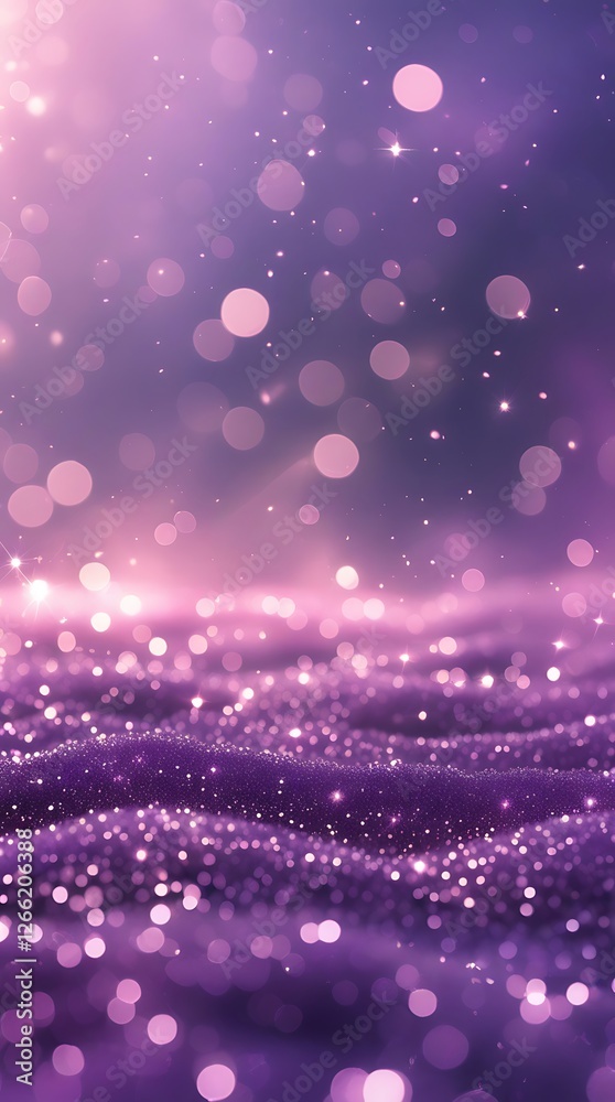 Dreamy purple bokeh background with sparkling lights, creating a soft, magical, and elegant atmosphere, perfect for luxury, celebration, and fantasy-themed designs
Dreamy purple bokeh background with sparkling lights, creating a soft, magical, and elegant atmosphere, perfect for luxury, celebration, and fantasy-themed designs