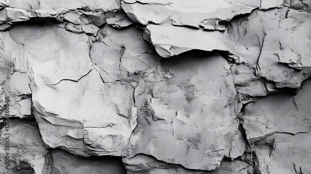 Obraz premium Abstract Stone Texture with Light Gray Rock Details
