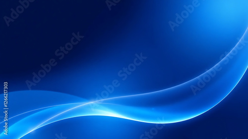 Abstract blue background with glowing, gradient, and curved shapes10