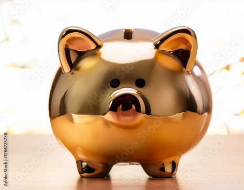 petit cochon en porcelaine, tirelire mignonne en ia
