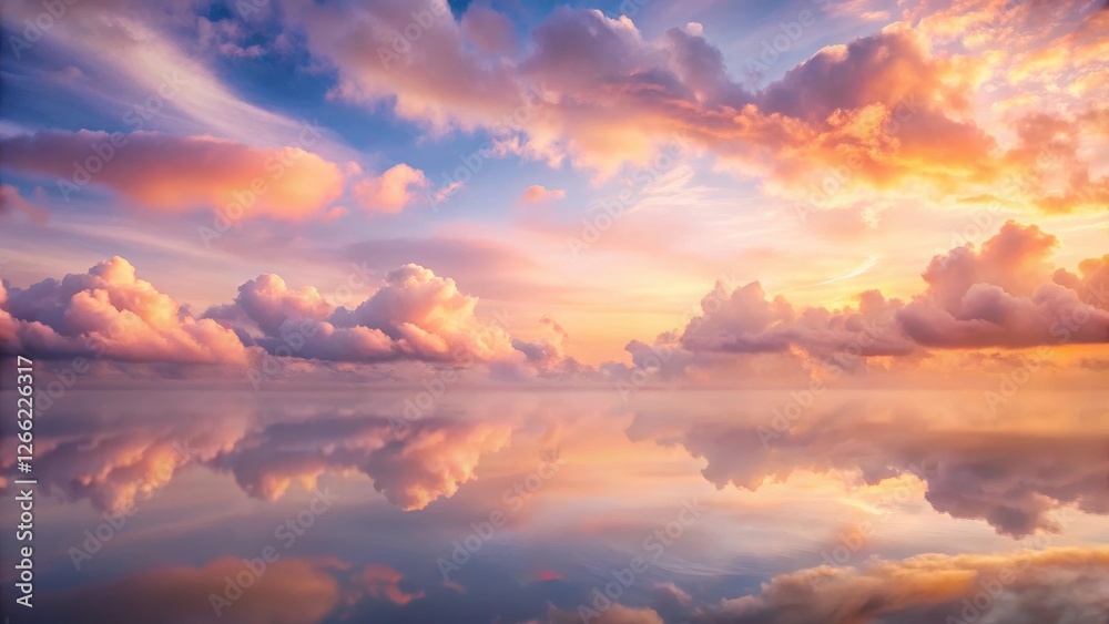 Softer than silk clouds drift lazily across a serene sky with gentle hues of pale peach and lavender, as if kissed by morning dew , peach, dreamy sky Softer than silk clouds drift lazily across a serene sky with gentle hues of pale peach and lavender, as if kissed by morning dew , peach, dreamy sky