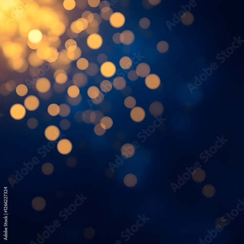 Bright Christmas Lights with Abstract Bokeh Background photo