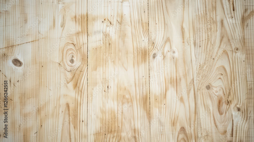 Fototapeta premium Muted ash wood background with clean lines, minimalist style, smooth texture