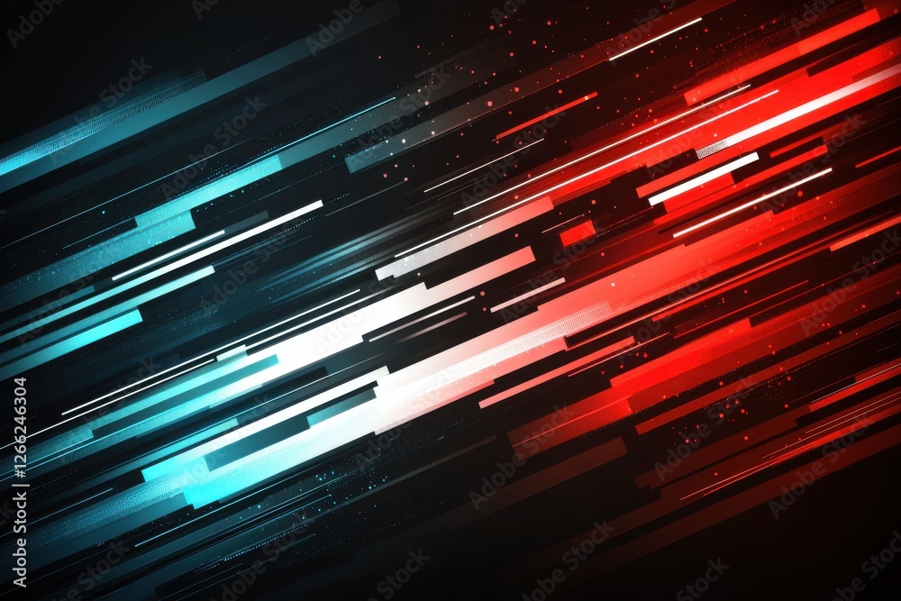 Dynamic Abstract Background with Red and Blue Light Streaks Dynamic Abstract Background with Red and Blue Light Streaks