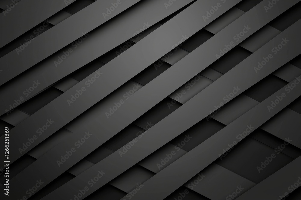Fototapeta premium Abstract Dark Textured Background with Overlapping Slanted Lines