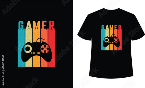 Gaming t shirt design
