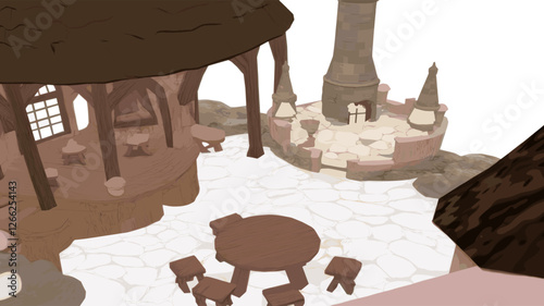 Medieval Tavern Illustration