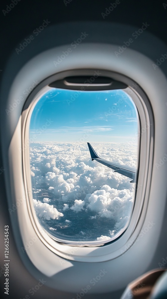 Discovering landscapes through an airplane window. Discovering landscapes through an airplane window.