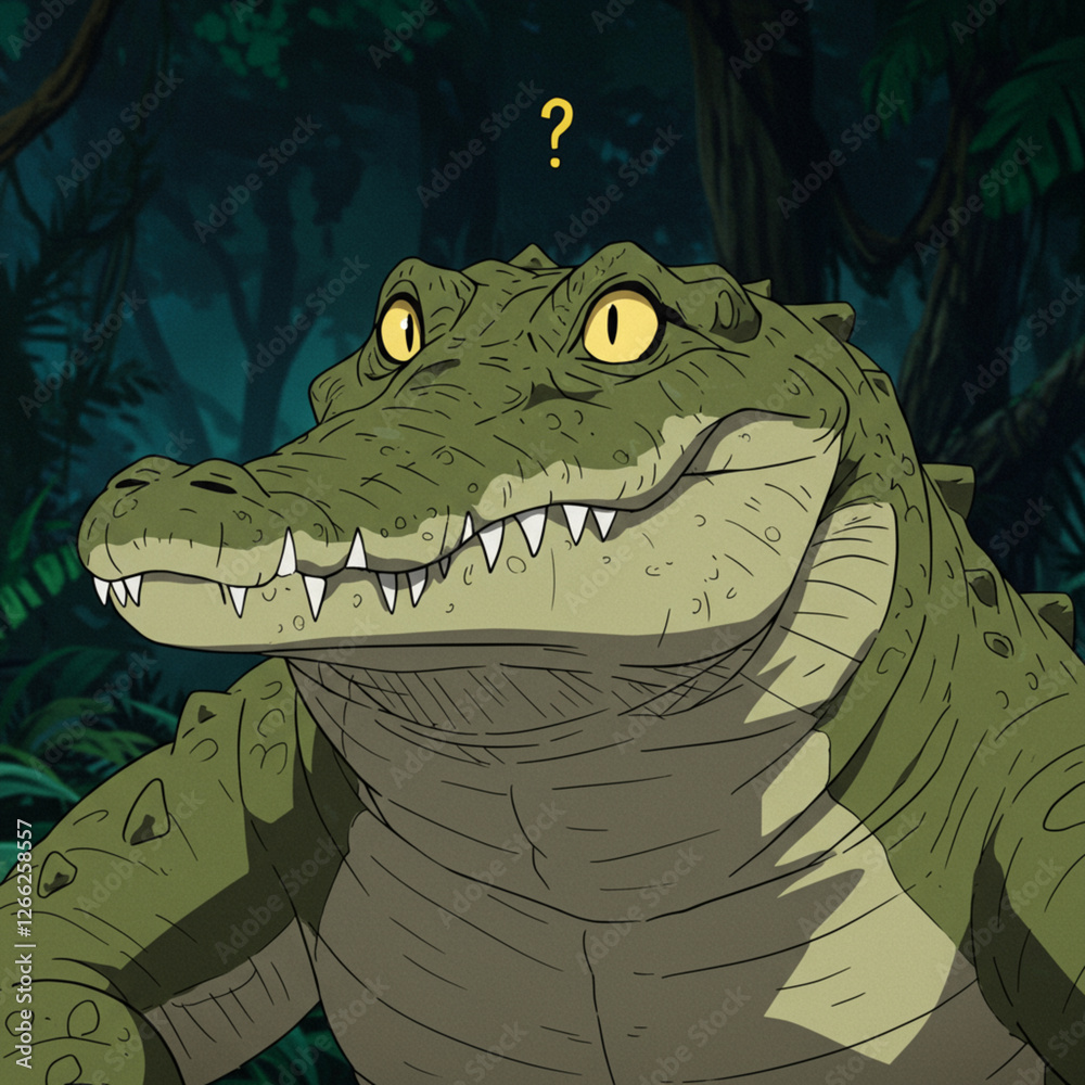 Obraz premium Alligator Graphic