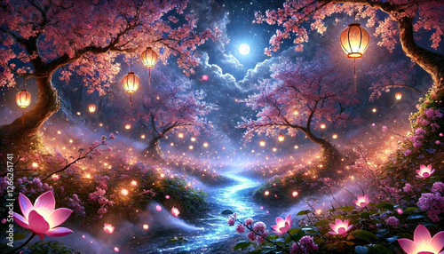 Wallpaper Mural 桜の風景 Torontodigital.ca