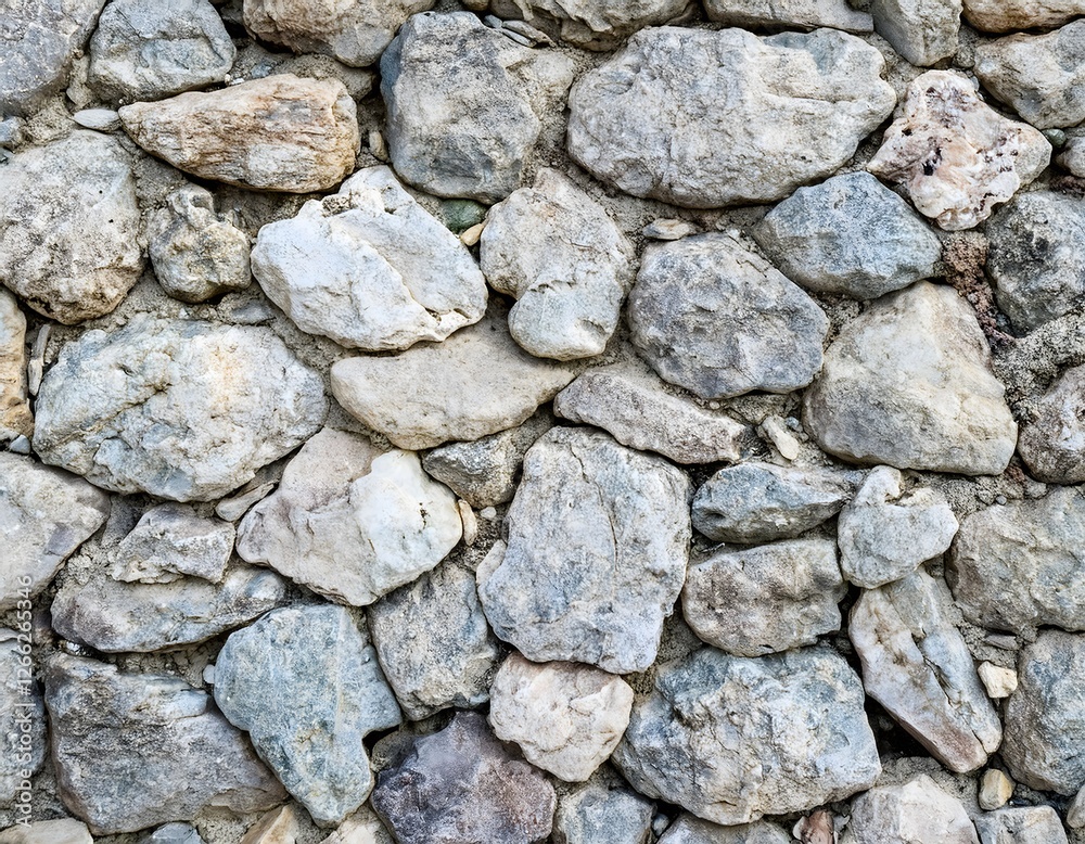 Natural Rock Wall Texture with Tight and Random Arrangements Natural Rock Wall Texture with Tight and Random Arrangements