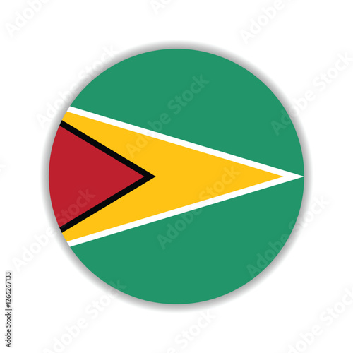 Guyana circle flag logo icon digital vector illustration Free Download Guyana circle flag logo icon digital vector illustration - GFXLoad