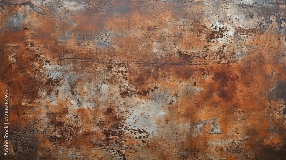 Close-Up View of Rusty Metal Texture Exhibiting Detailed Patterns in Orange and Brown Hues Reflecting Weathered Surfaces Close-Up View of Rusty Metal Texture Exhibiting Detailed Patterns in Orange and Brown Hues Reflecting Weathered Surfaces