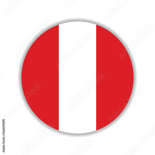 Peru flag circle icon vector illustration Free Download Peru flag circle icon vector illustration - GFXLoad
