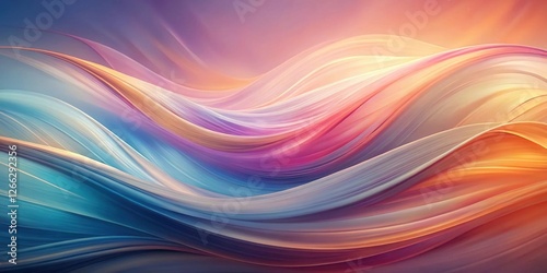 Wallpaper Mural Abstract Swirling Hues A Symphony of Pastel and Warm Colors, Flowing in Elegant Waves Torontodigital.ca