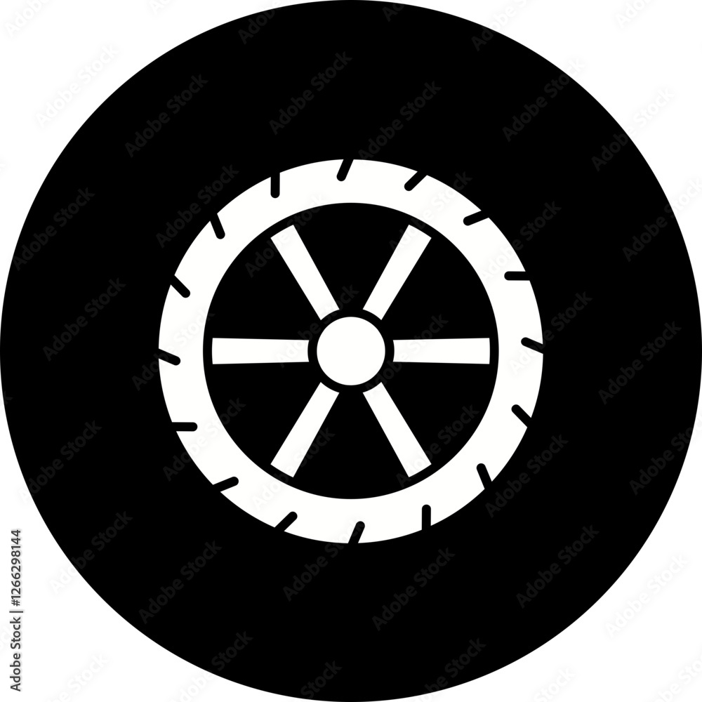 Obraz premium Tyre Icon