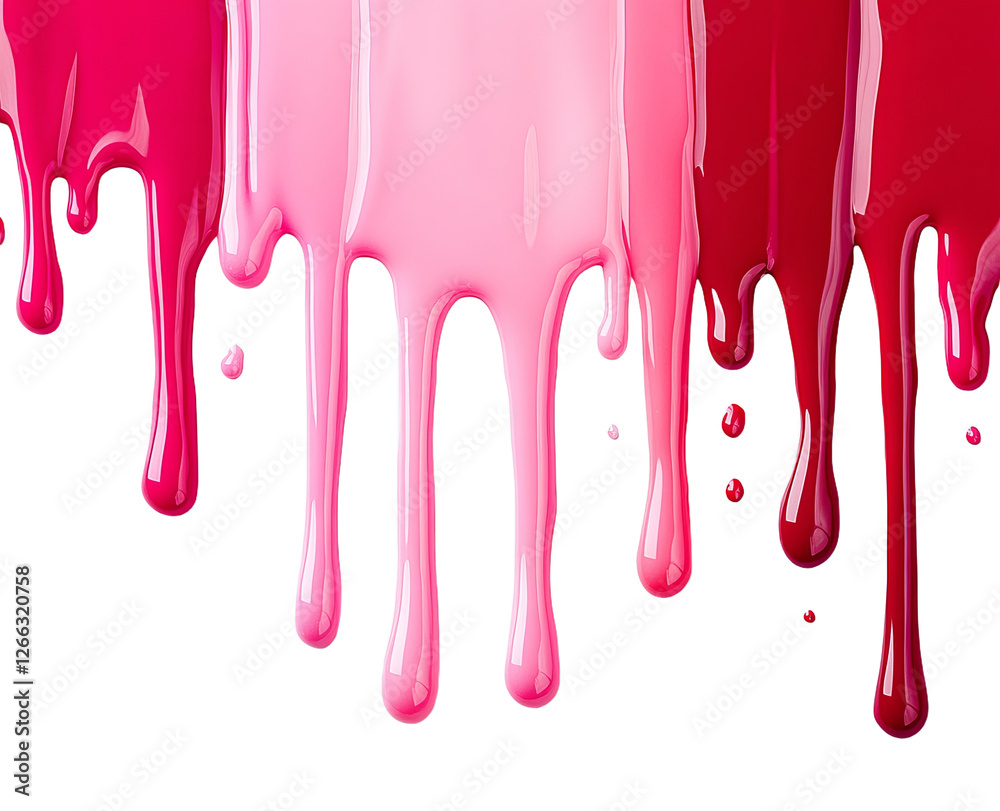 A Symphony of Dripping Hues Vibrant Pink, Red, and Green Paint Meltdown A Symphony of Dripping Hues Vibrant Pink, Red, and Green Paint Meltdown