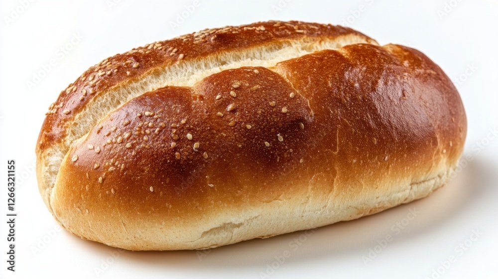loaf of bread on white background loaf of bread on white background