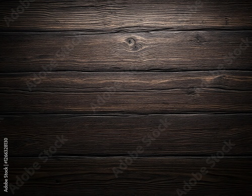 Wallpaper Mural Dark Brown Wooden Texture Background: Rustic, Vintage, and Natural Wood Grain Torontodigital.ca