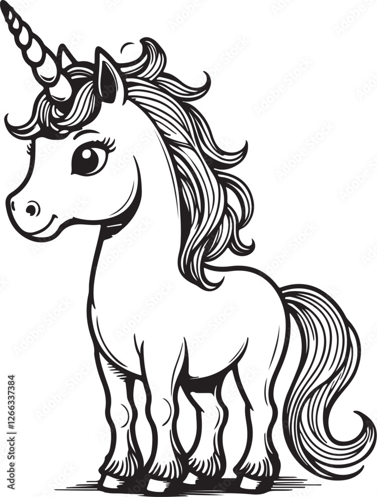 A cartoon drawing of a unicorn with a white background
book cover A cartoon drawing of a unicorn with a white background
book cover