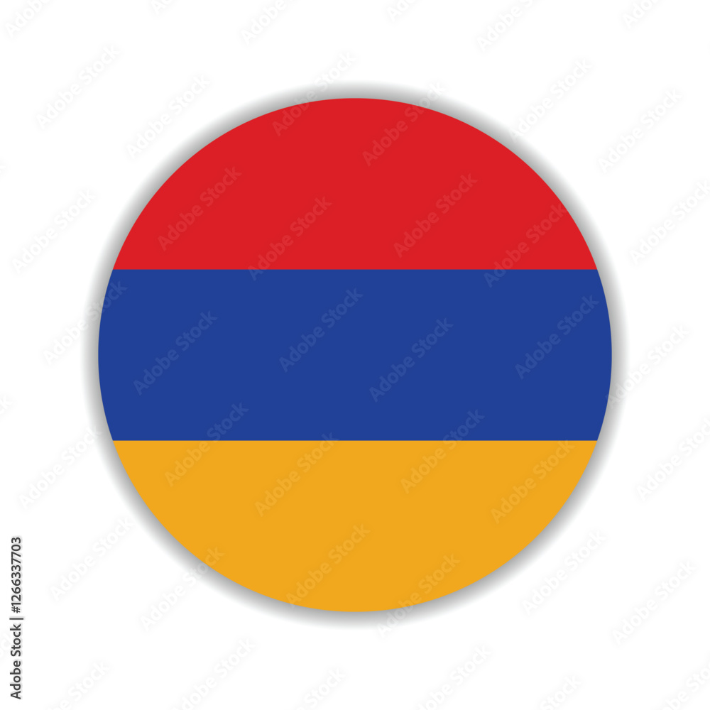 Armenia flag circle icon vector illustration design Armenia flag circle icon vector illustration design