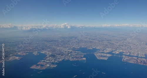 Wallpaper Mural 空から見た地上（横浜上空） Torontodigital.ca