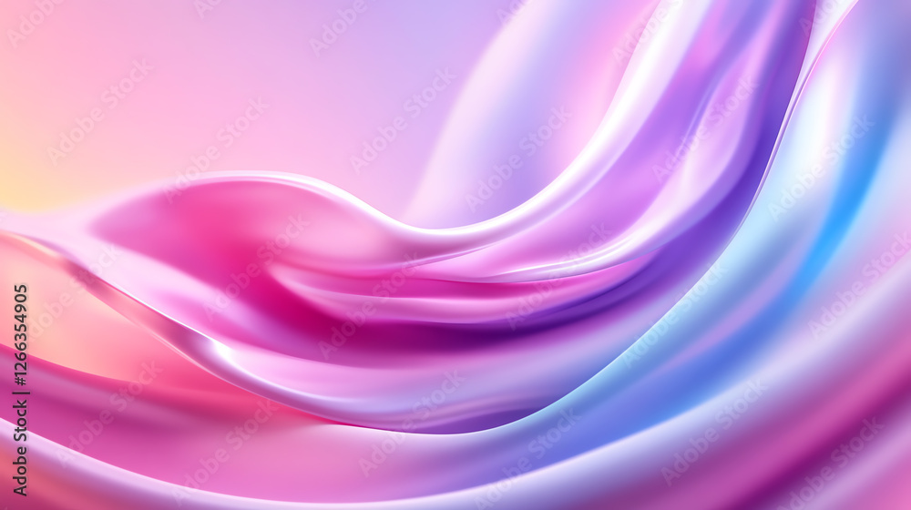 A soft and flowing abstract fabric design showcasing a blend of pastel colors. The light play creates a serene and dreamy atmosphere, perfect for various creative projects. A soft and flowing abstract fabric design showcasing a blend of pastel colors. The light play creates a serene and dreamy atmosphere, perfect for various creative projects.