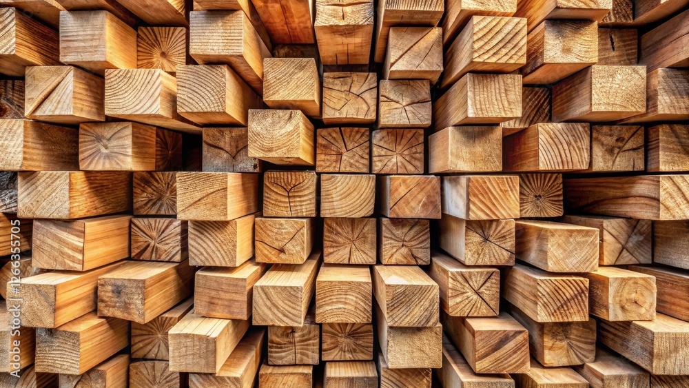 A dense arrangement of uniformly sized, light brown wooden blocks, exhibiting intricate wood grain patterns and subtle variations in tone, creating a visually captivating textural composition. A dense arrangement of uniformly sized, light brown wooden blocks, exhibiting intricate wood grain patterns and subtle variations in tone, creating a visually captivating textural composition.