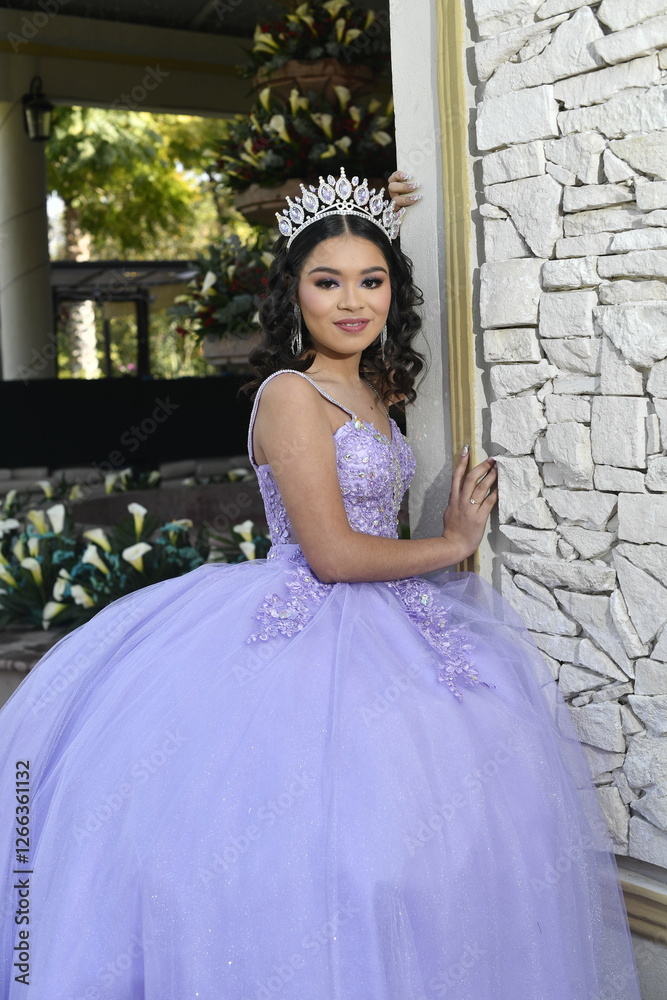Fototapeta premium sesión de quinceañera