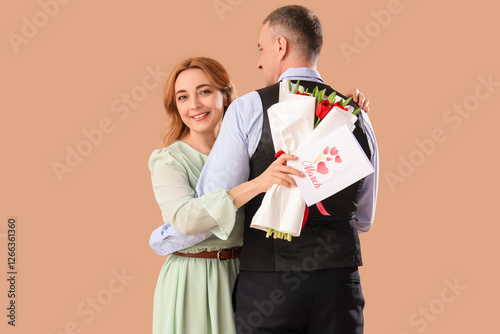 Middle-aged couple with bou...