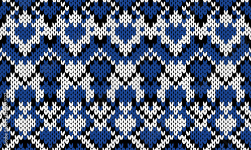 Seamless printable knitting patterns, wallpapers, ultra-high resolution raster illustrations, print-on-demand patterns