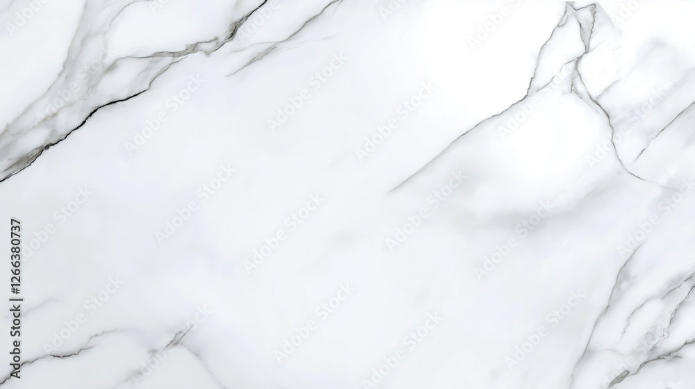 Fototapeta premium White Marble Texture Background with Natural Stone Veins