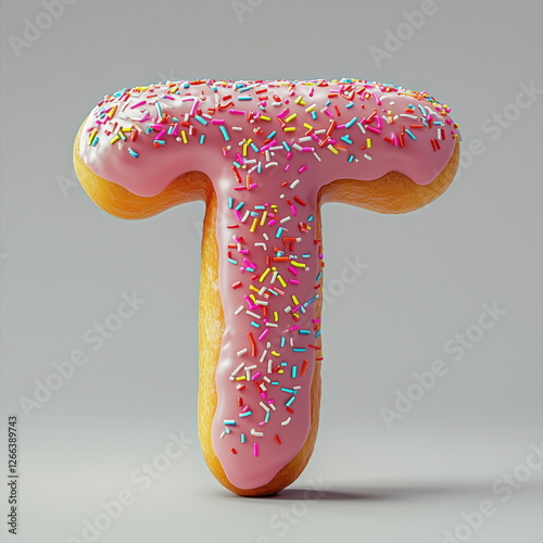 A donut in the shape of the letter 