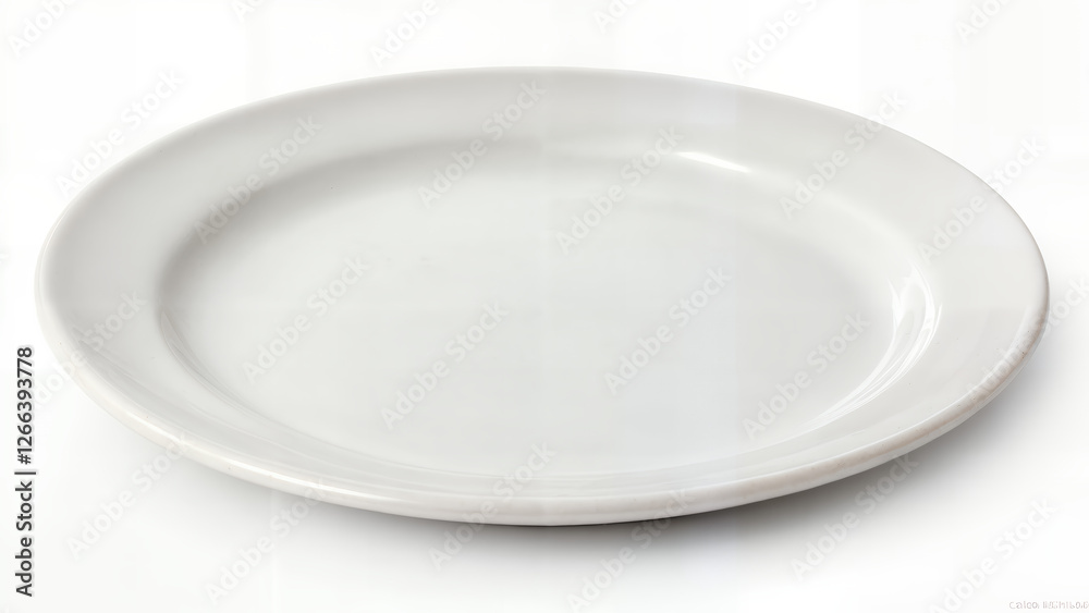 empty white plate