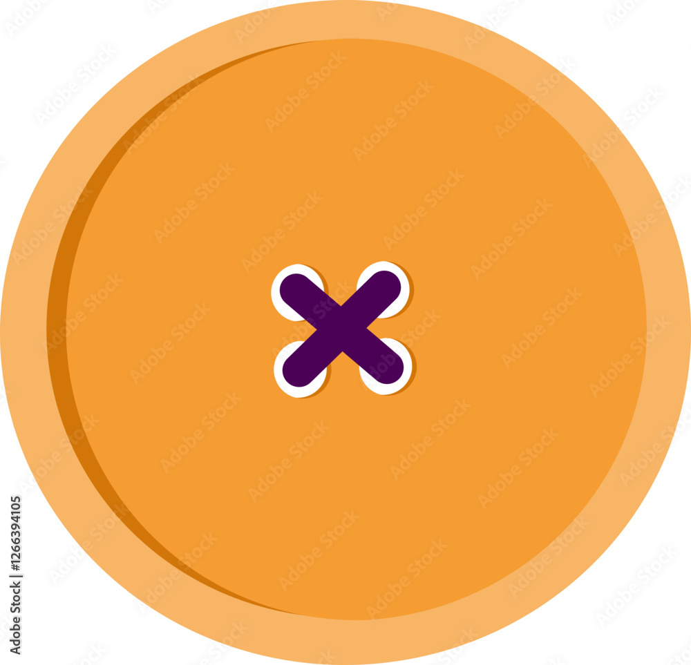 Sewing button yellow Sewing button yellow