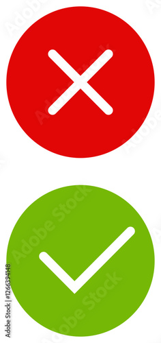 Green Check Mark Icon Illustration