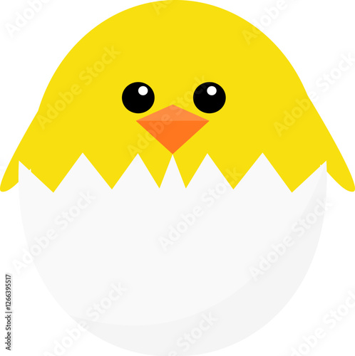 Chikens In Eggs Illustration