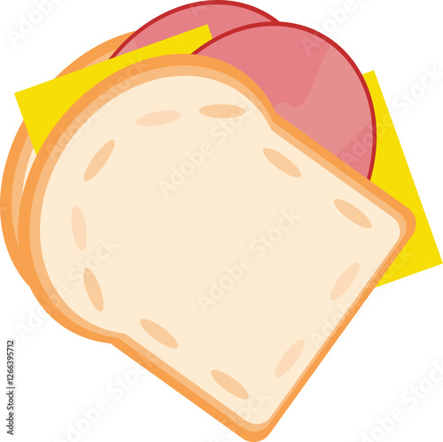 Sandwich with Melted Cheese Snack